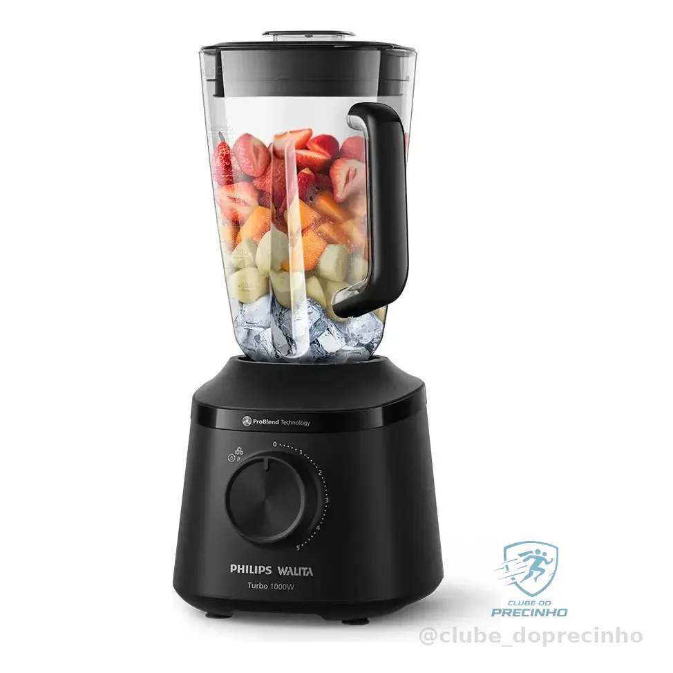 Liquidificador Série 3000 Turbo 1000w Philips Walita Hr2270 Cor Preto 127v