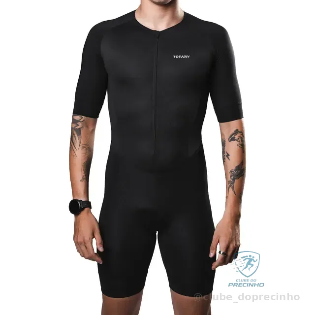 Macaquinho Triathlon Triway Sports Sprint Black Masculino