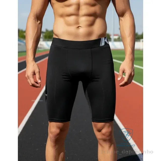 Bermuda Térmica Sem Costura Anti Assadura Atrito Esportiva