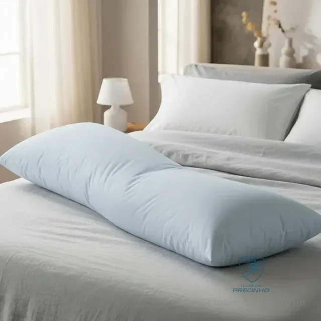 Travesseiro Corpo 100% Silicone + Fronha Xuxão 1,35x48