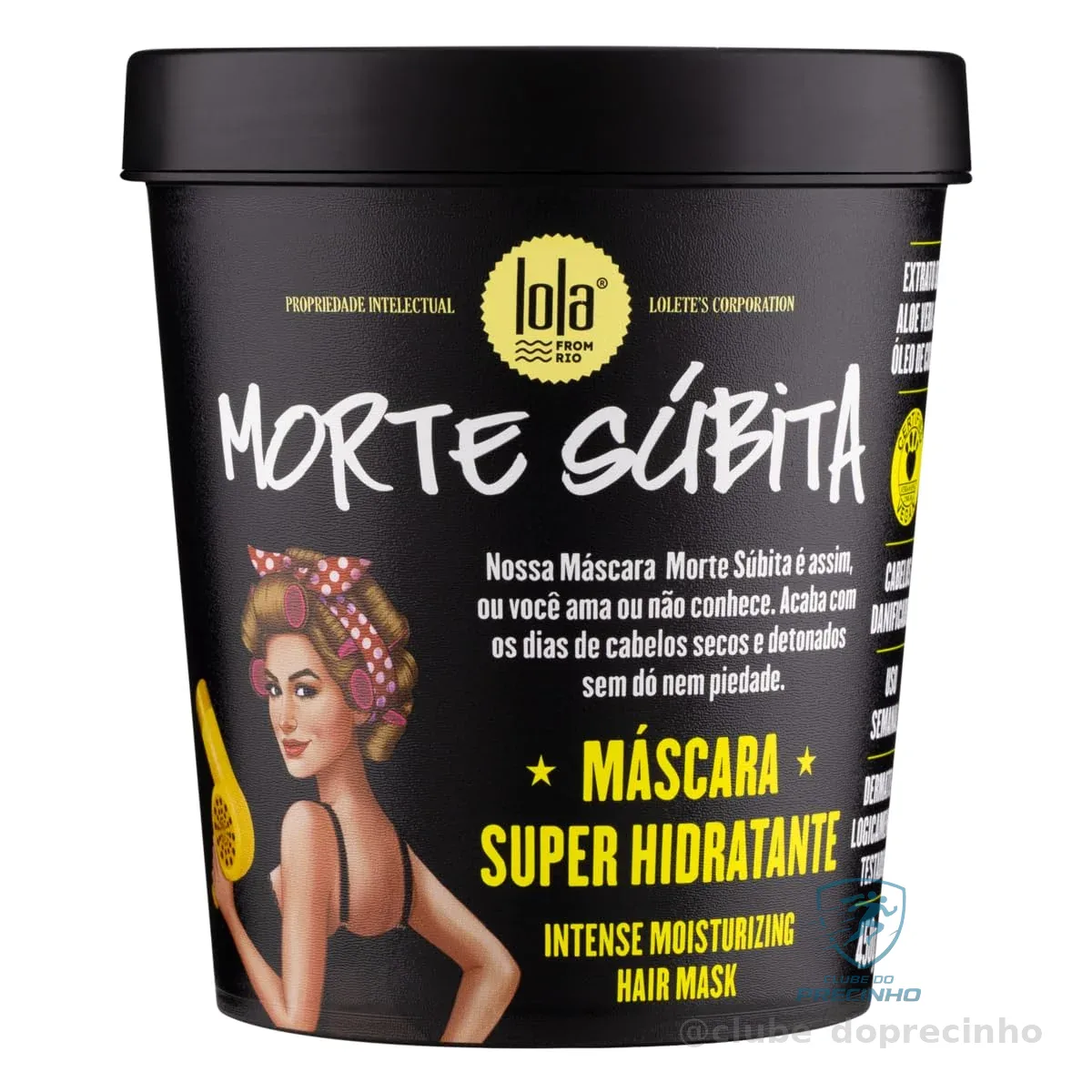 Morte Súbita Máscara Super Hidratante 450g , Lola Cosmetics