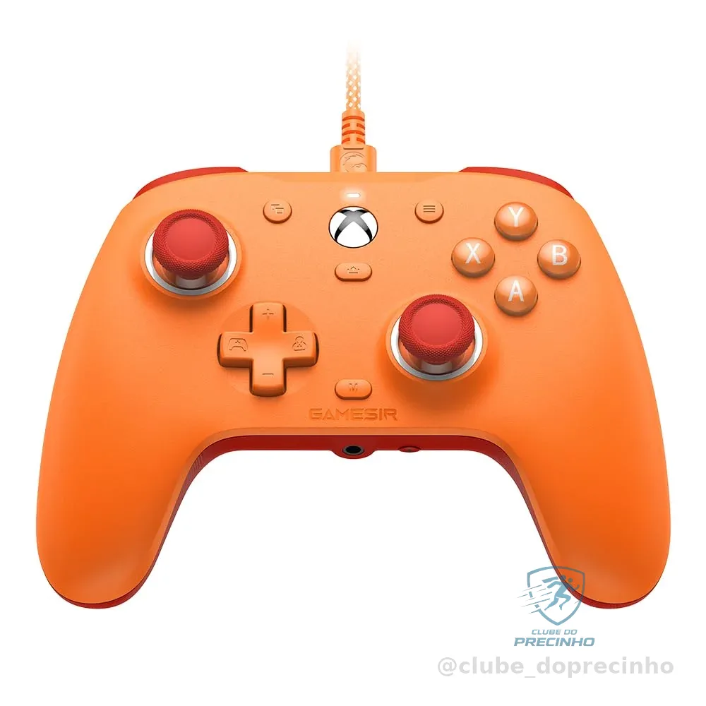 GameSir G7 SE Controle com Fio para Xbox Series X|S, Xbox One e PC Windows 10/11, Hall Effect Joysticks e Gatilhos, (Laranja)