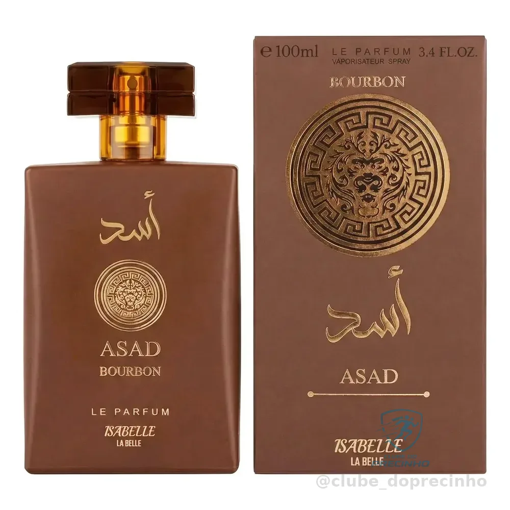 Perfume Masculino Amadeirado Asad Bourbon 100ml Isabelle La Belle