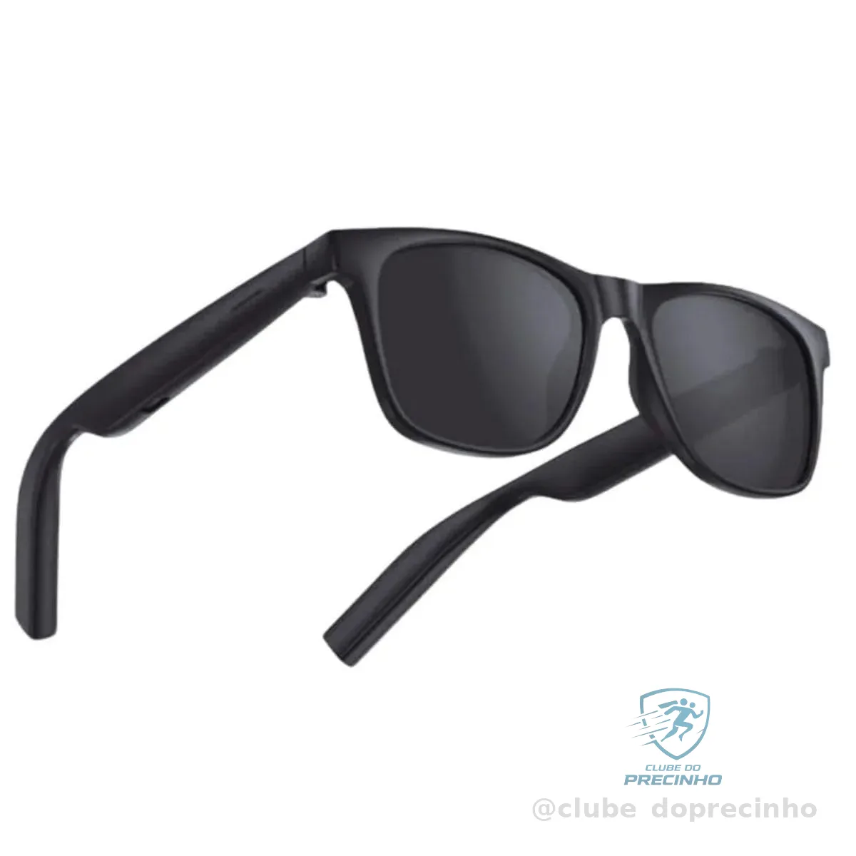 Óculos Smart Bluetooth com Música e Chamadas, Controle Touch, Viva-Voz Integrado