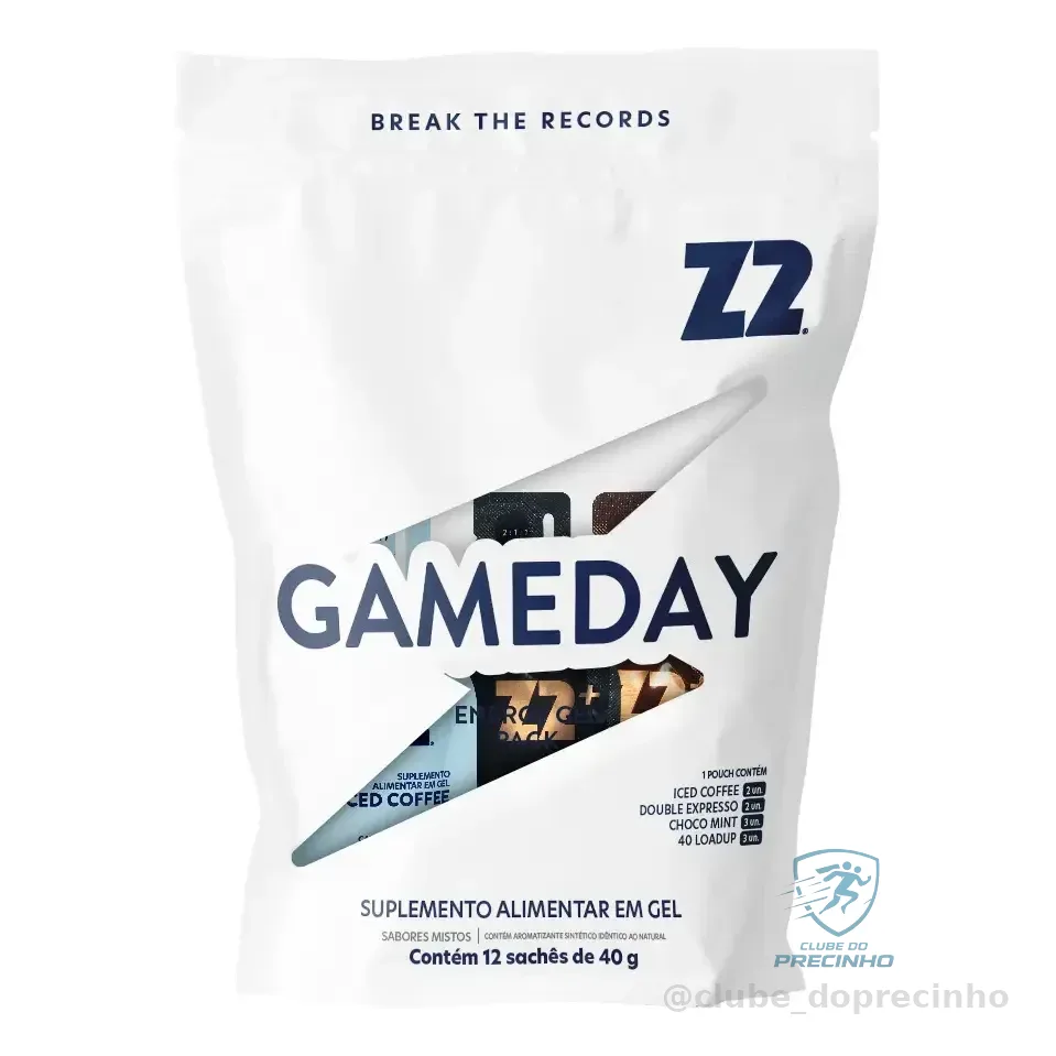 Energy Gel Z2 Gameday Pack 12 Unidades Sortidas Com Cafeína Gameday