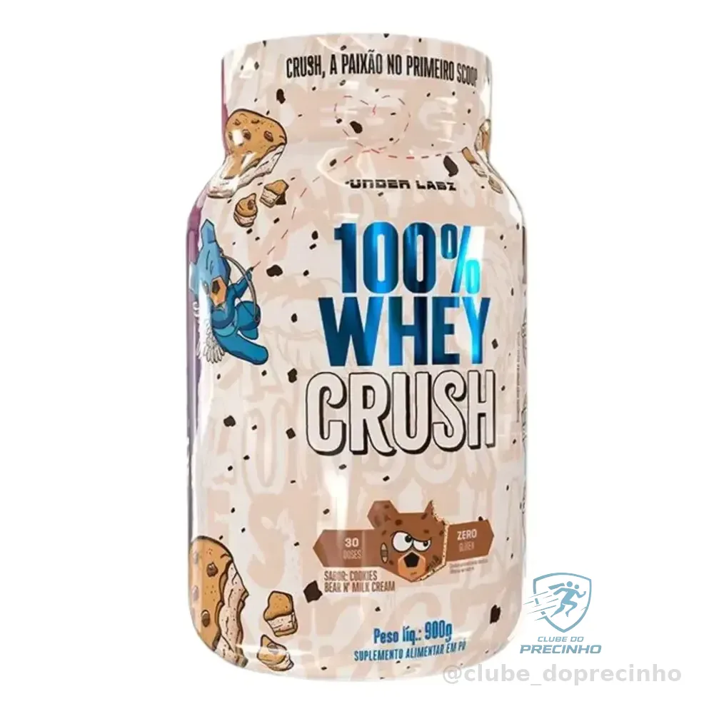 100% Whey Crush Pote 900g Under Labz Sabor Cookies