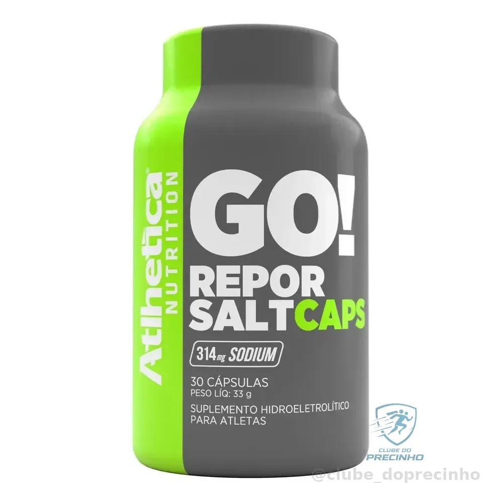 Go! Repor Salt Caps 30 Cápsulas - Atlhetica Nutrition Sem Sabor