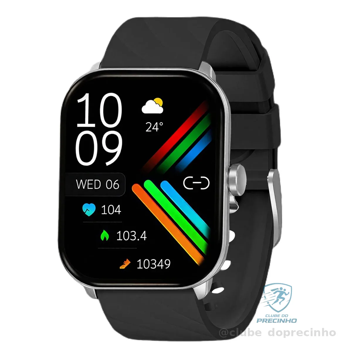 Relógio Inteligente com Tela Grande de 2.01”, Bluetooth Smartwatch, +100 Modos Esportivos e IP68 – FB045