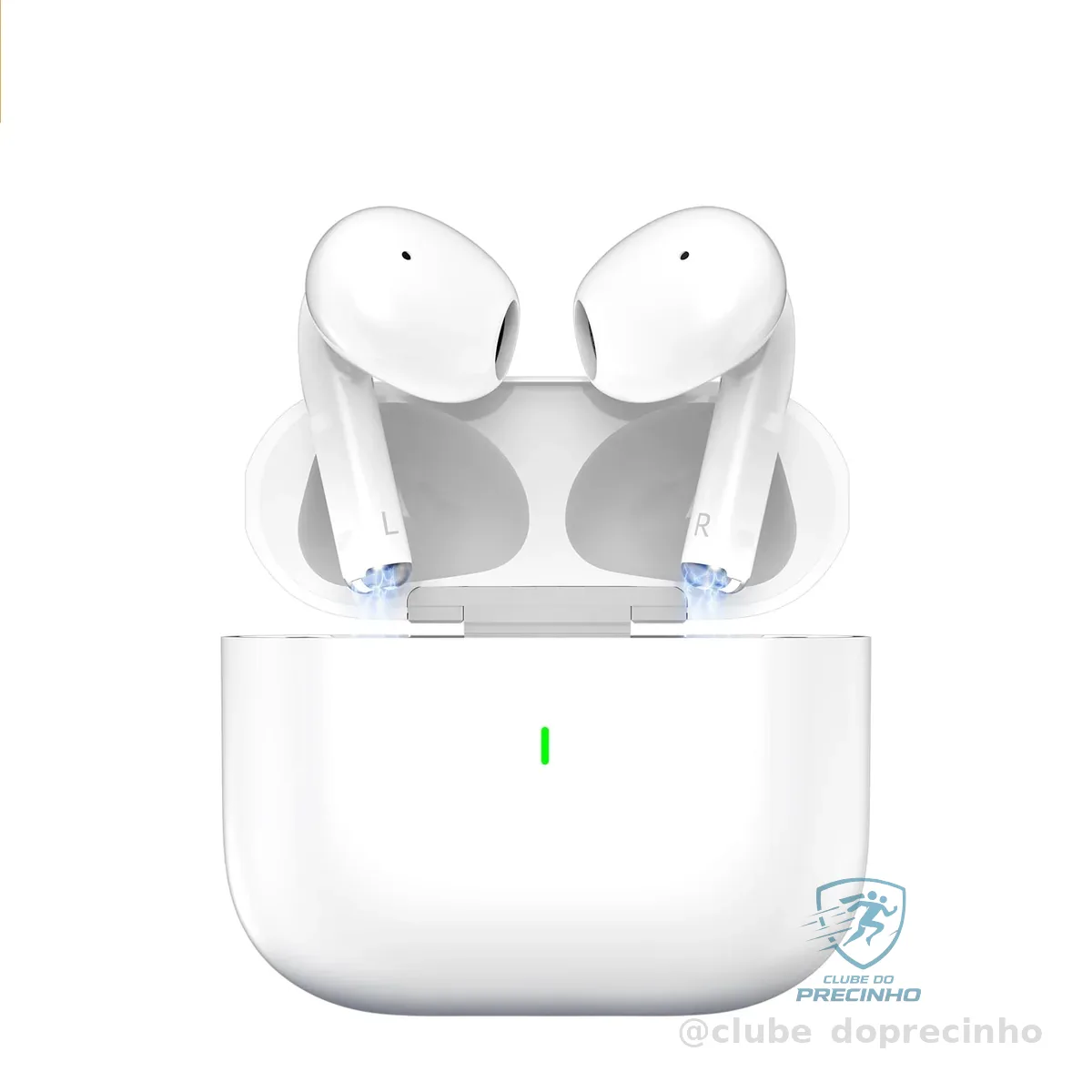 Fones de ouvido Bluetooth 5.3 sem fio, bateria com duração de 40 horas BRANCO
