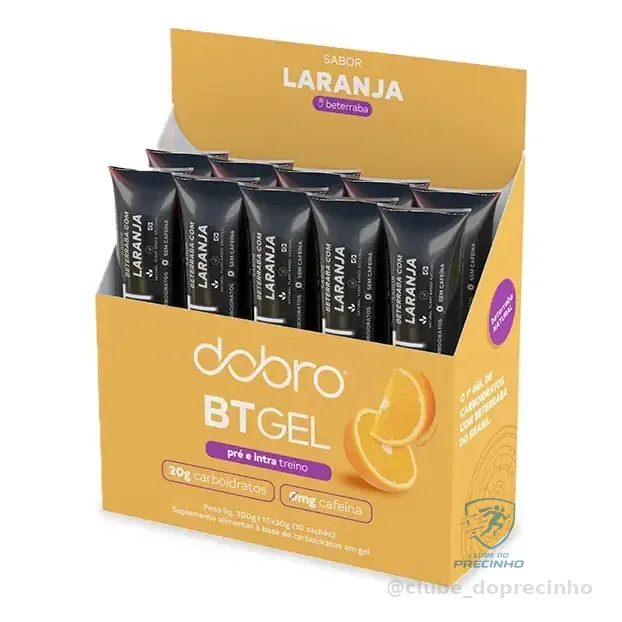 Dobro Bt Gel De Carboidrato - 10 Unidades De 30 Gramas Cada Sabor Beterraba Com Laranja