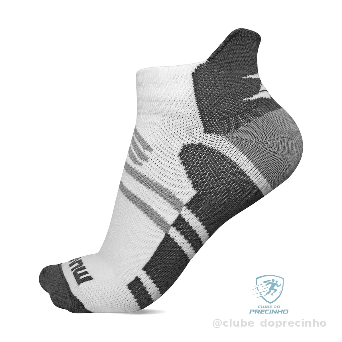 Muvin Meia de Compressão Cano Curto Arrow – Boa Respirabilidade – Protege Contra Bolhas – Unissex – Corrida – Caminhada – Ciclismo – Exercícios – Fitness – Esportes – Treinamento