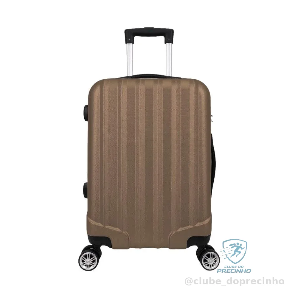 Mala de Bordo ABS 4 Rodas Action Fortt Champanhe - MAB02-CP