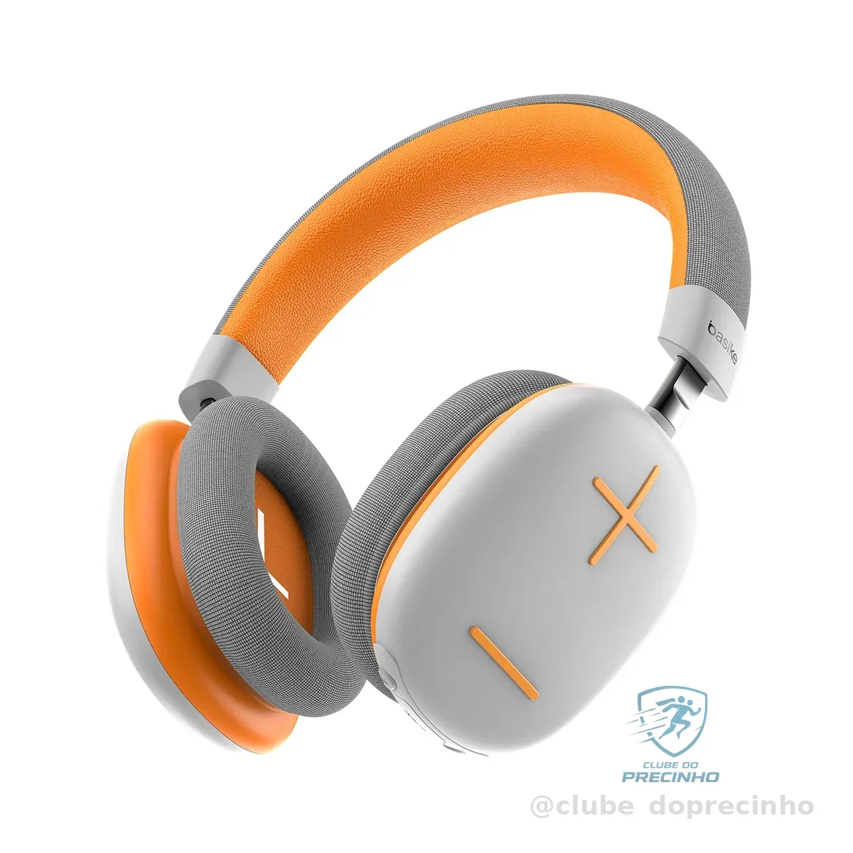 Basike Fones De Ouvido Sem Fio (Laranja Branco)