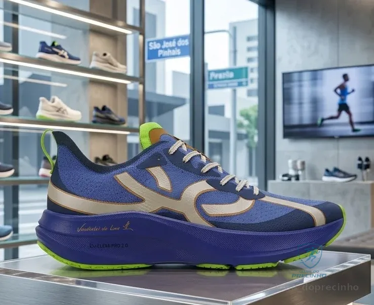 Tênis Unissex de Corrida Corre 4 Vanderlei Olympikus Azul