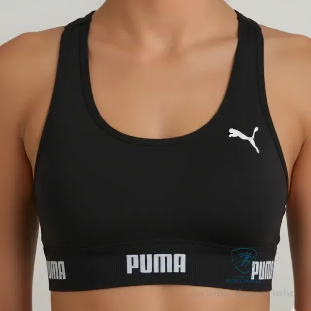 Top Puma Academia Fitness Original Nadador Alta Sustentação - 8 Cores