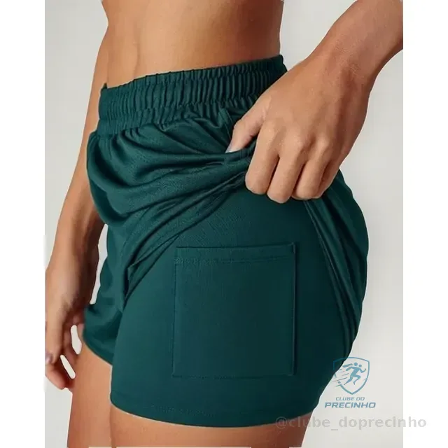 Short Lupo Feminino Malha Com Bolso