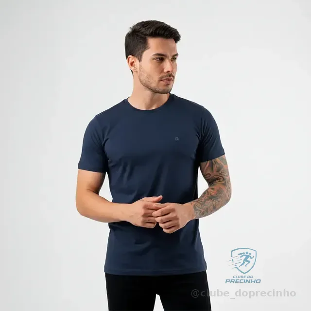 Camiseta Ogochi Básica Algodão Original Lisa Masculina