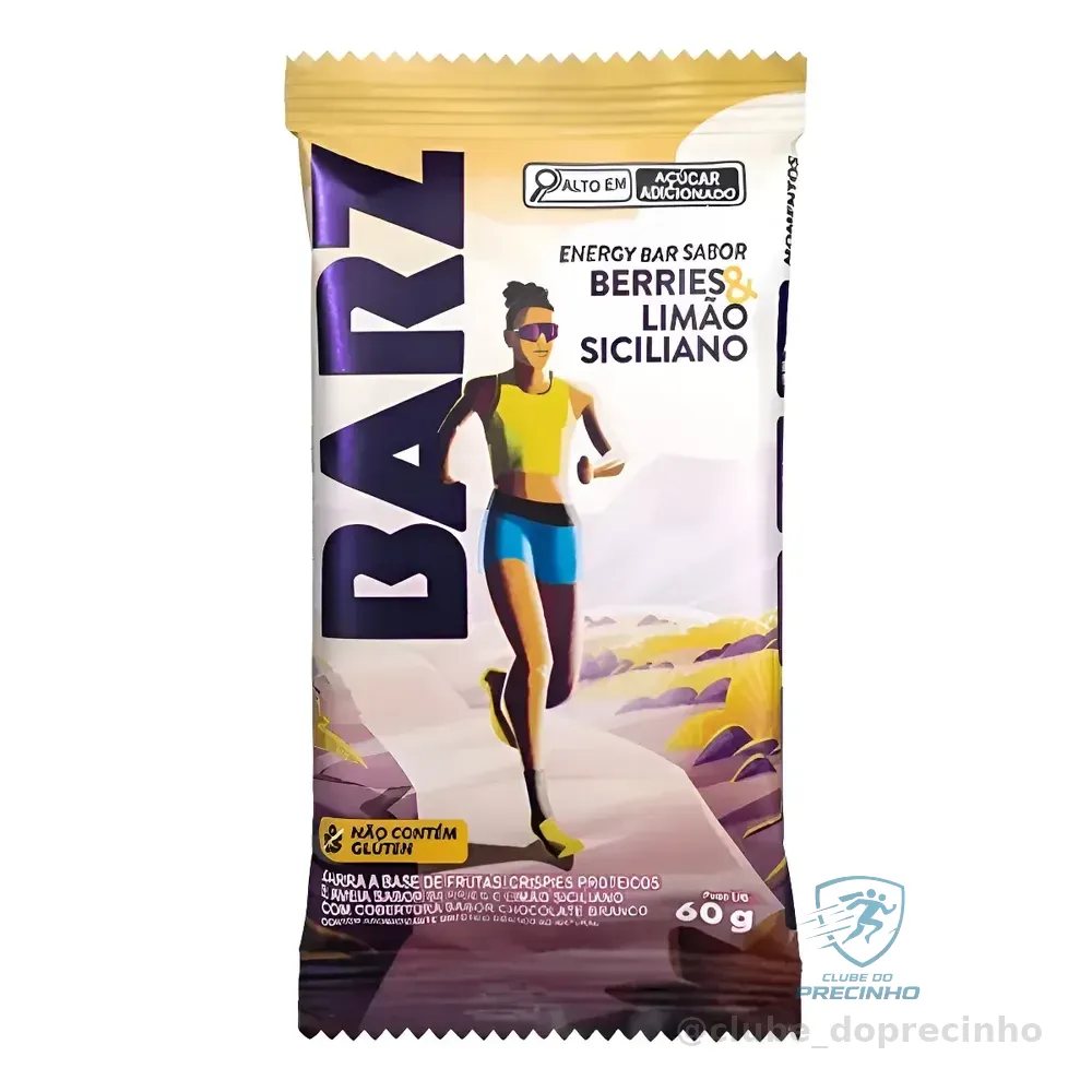 Barz Energy Bar Z2 Com 10un Berries & Limão Siciliano Berries & Limão Siciliano