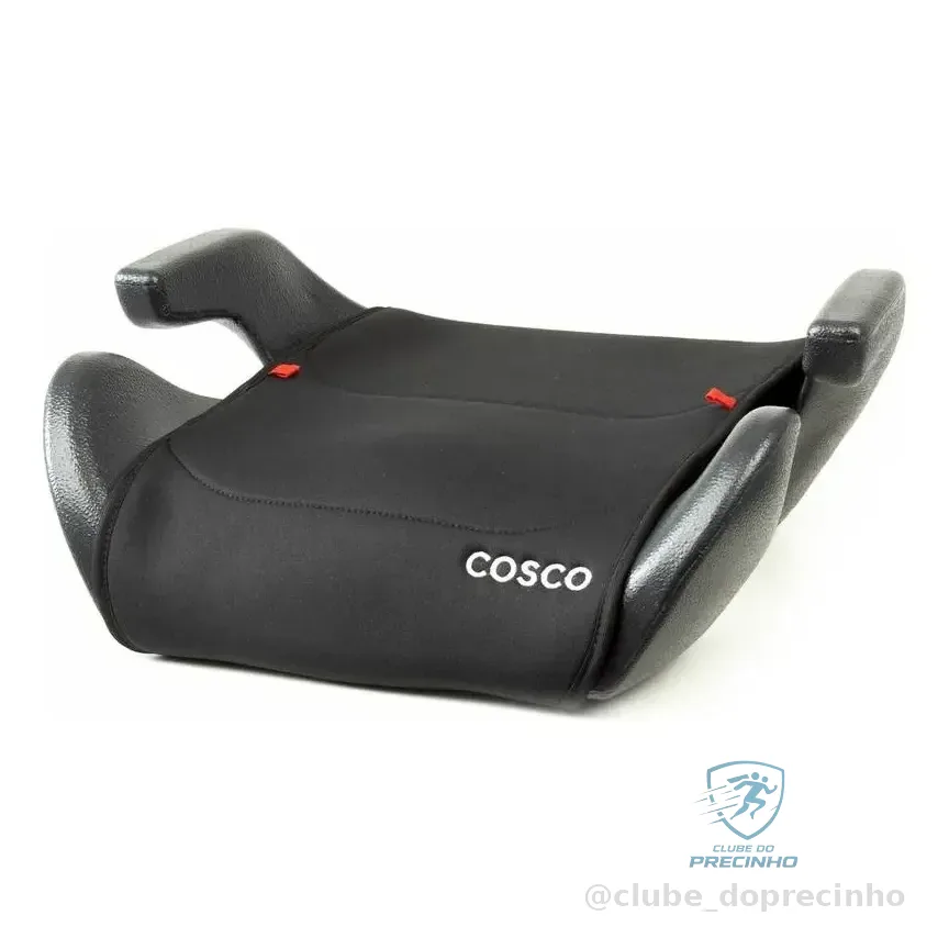 Booster Cosco Kids, Clippy, Até 36kg, Preto Sem Desenho