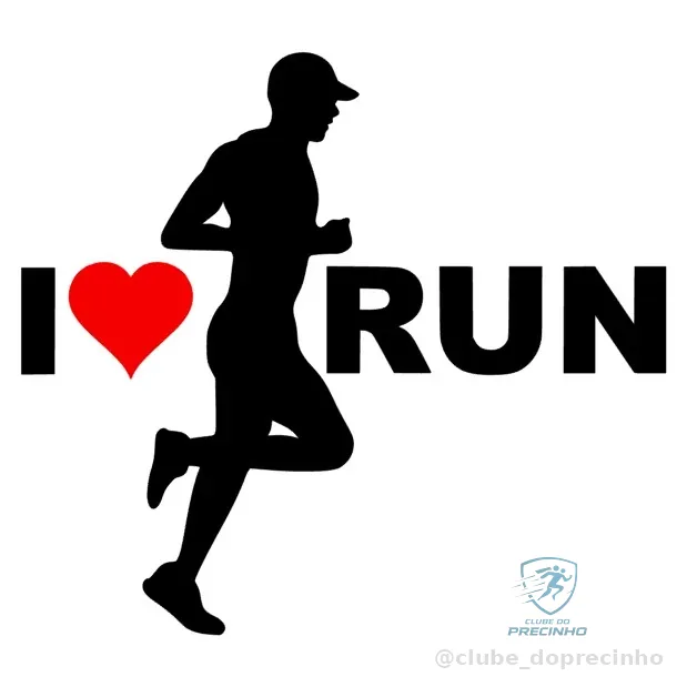 Adesivo I Love Run Homem duas Cores - Eu Amo Correr - Runner Corredor Carro Moto Notebook Tablet