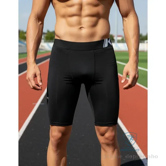 Bermuda Térmica Sem Costura Anti Assadura Atrito Esportiva