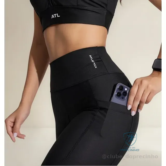 Legging Com Bolso Fitness Feminino Atletyca
