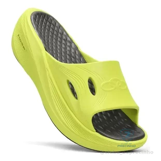 Chinelo Olympikus Pós Corre Masculino Amarelo