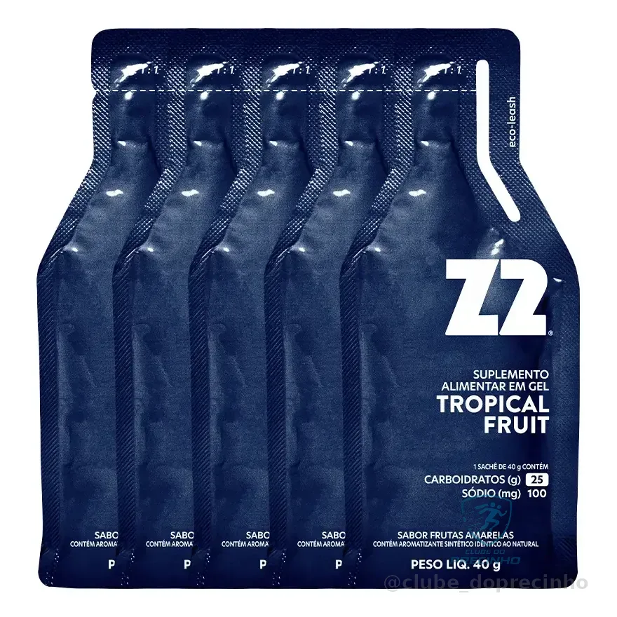 Energy Gel Z2 Tropical Fruit Box 10 Unidades Sachê 40g Tropical Fruit
