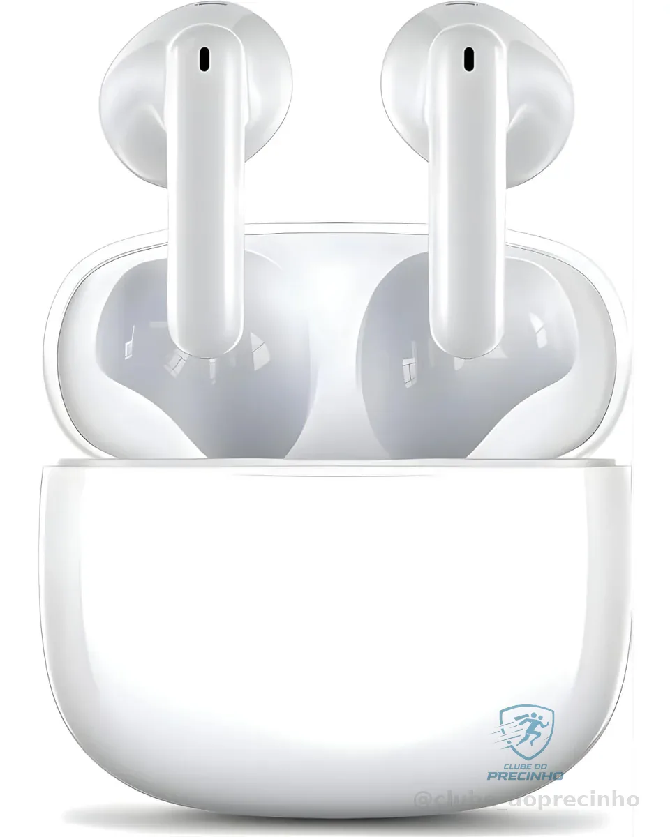 Fone De Ouvido Bluetooth, Fone Sem Fio, Compatível Com Todo Celular, Cancelamento Ruído, Bateria de Longa Duração, Até 16 Horas de Uso Microfone - Conecta Case e Fones Com Celular, Controle Touch