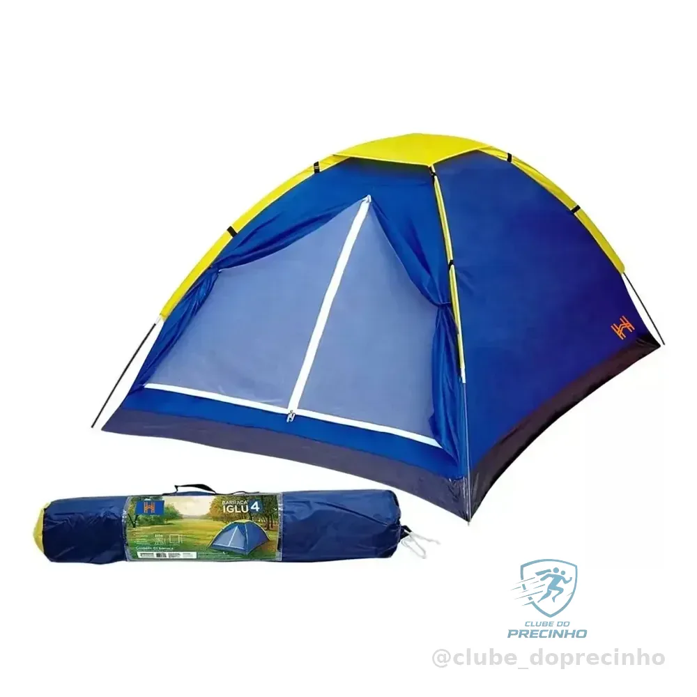 Barraca Para Até 4 Pessoas Camping Iglu Homefy Azul
