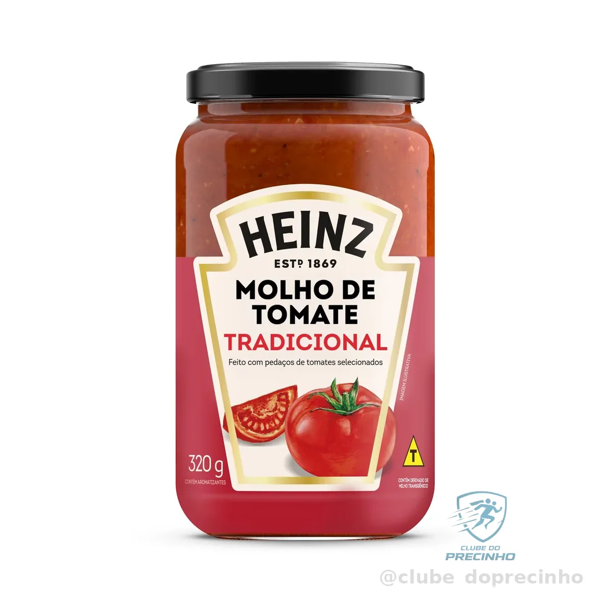 Heinz Molho de Tomate Rústico Tradicional em vidro, 320G