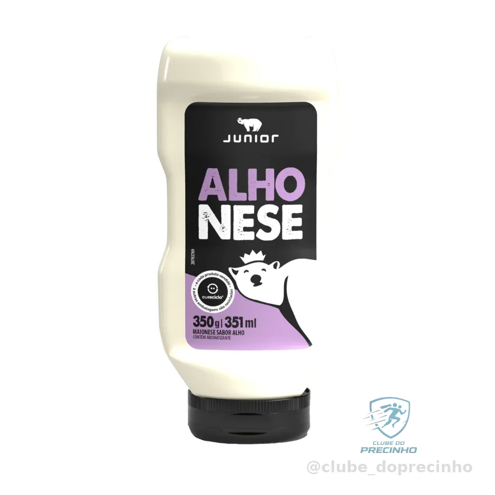 Molho Alhonese Junior 350g - Cremoso e Versátil, Sabor Marcante