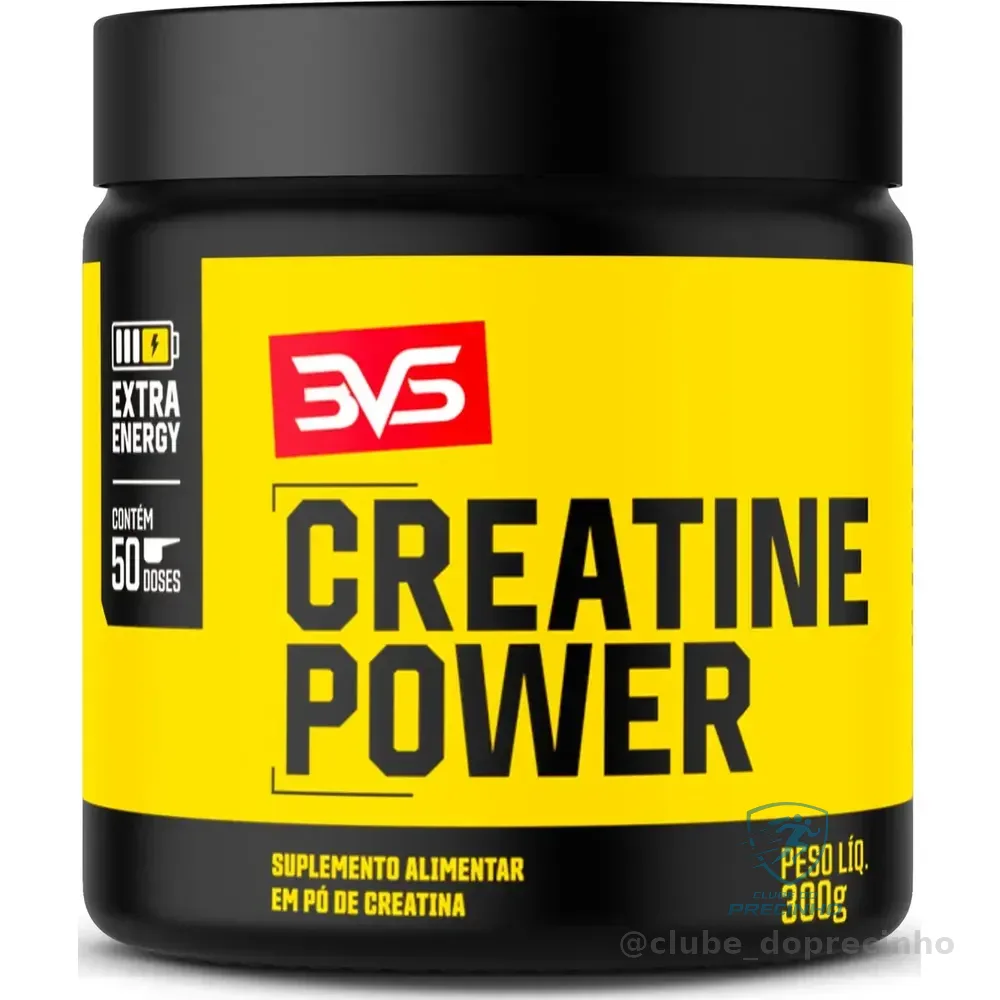 Creatina Monohidratada Power Extra Energy - 300g - 3vs Nutrition Sem Sabor