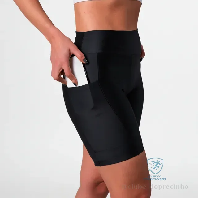 Shorts Feminino Para Corrida Com Bolsos Suplex Promoção