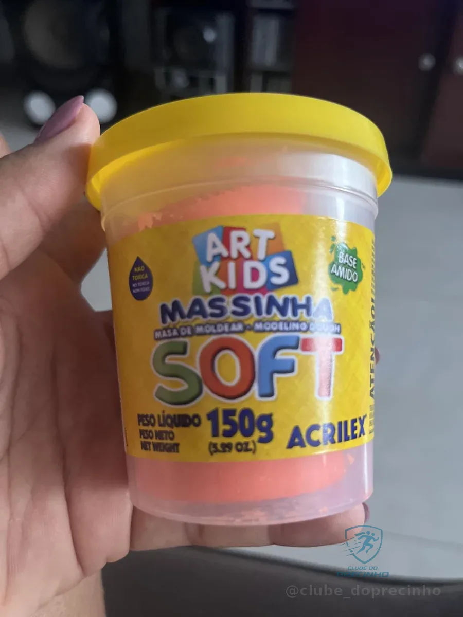 Acrilex Soft Massa de Modelar, Amarelo (Limão), 500 g