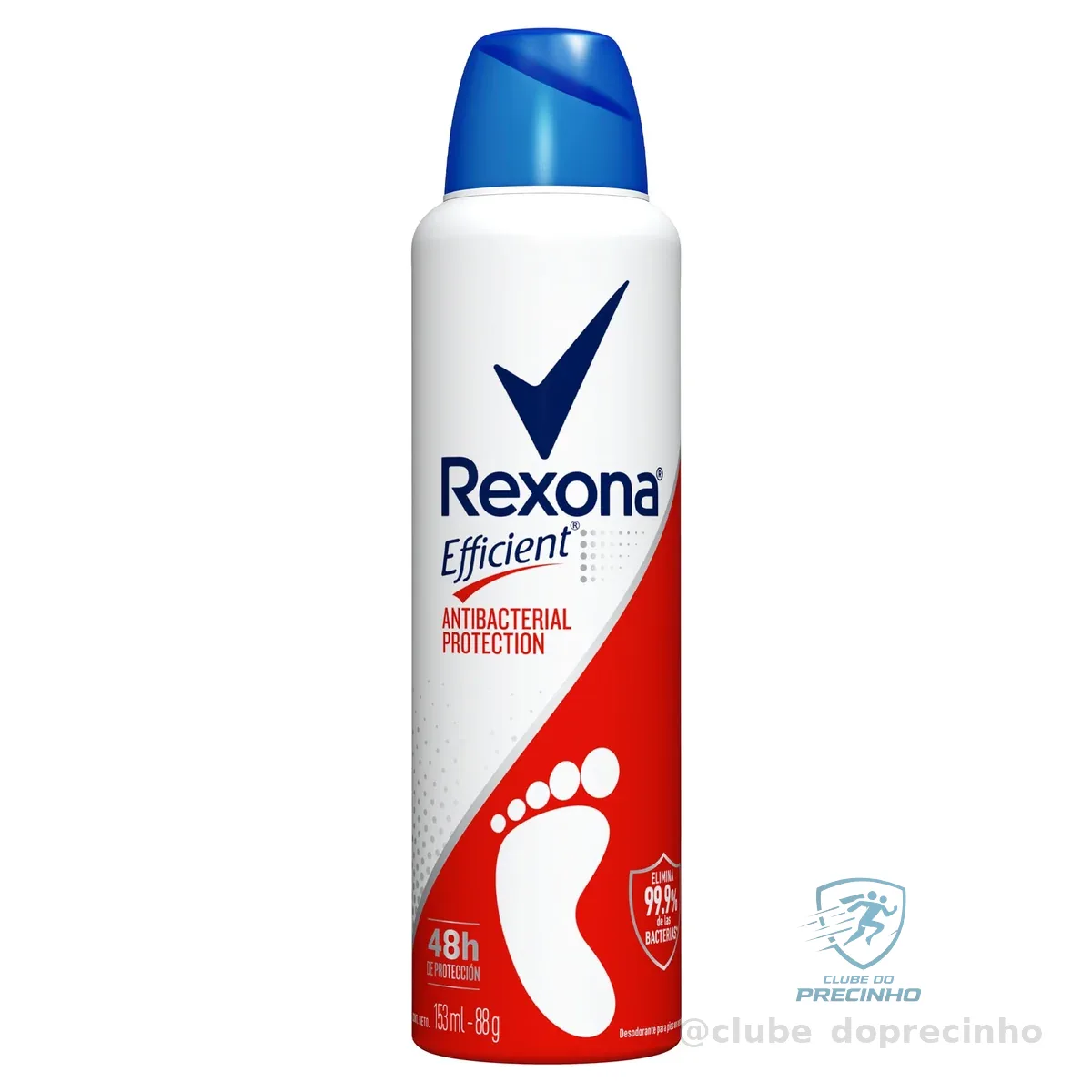 Rexona Desodorante Para Os Pés 153Ml Efficient Aerossol Rexona (A Embalagem Pode Variar)