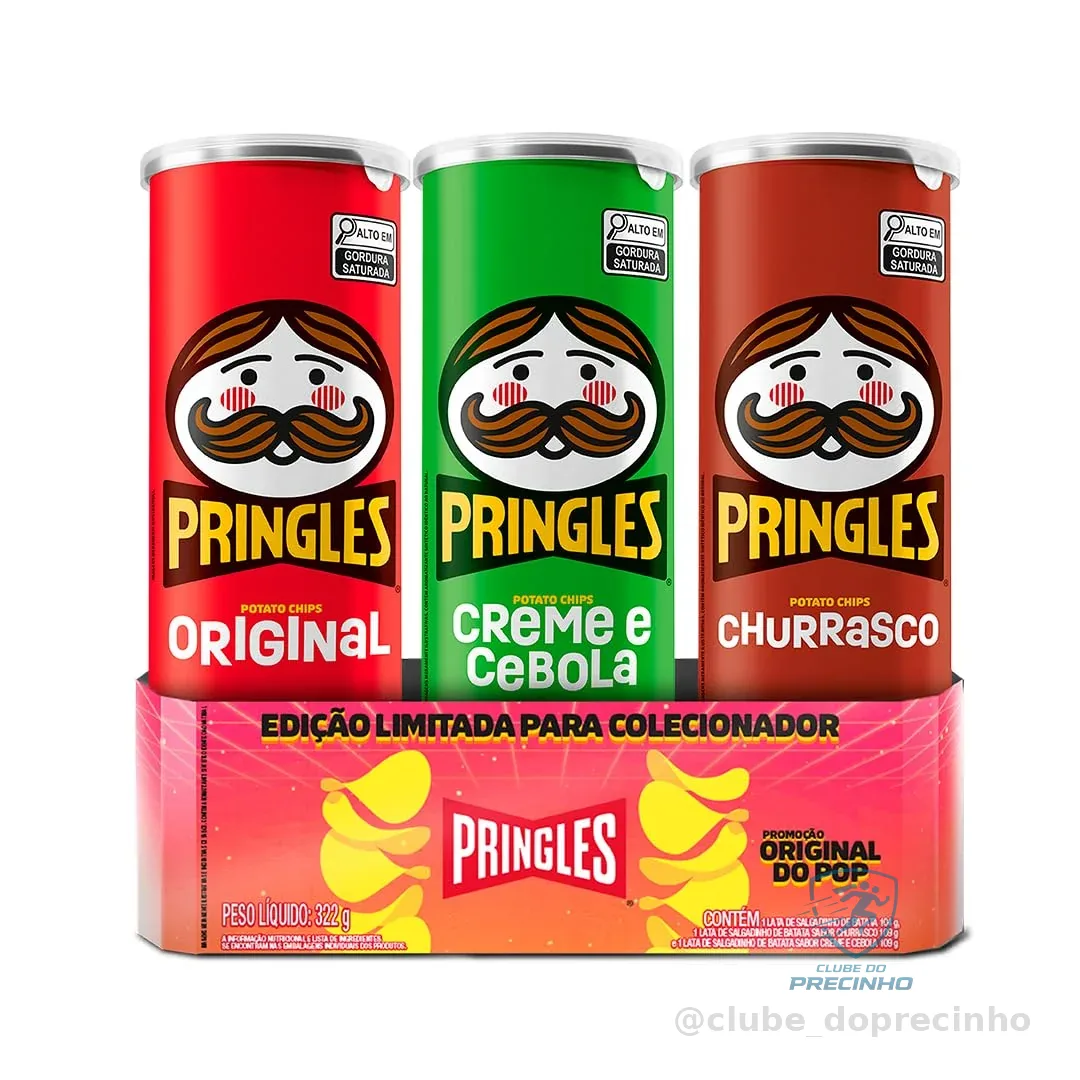 Pringles Original do Pop - Pack com 3 sabores