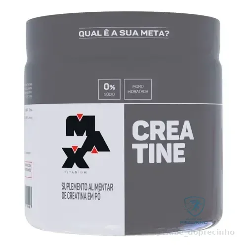 Suplemento Academia Creatina Max Titanium Em Pó Pote 150g Creatina Sem Sabor