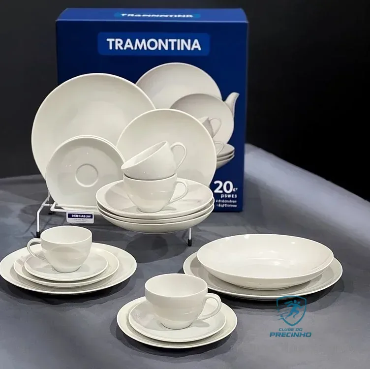 20 PEÇAS TRAMONTINA PRA SUA MESA DE JANTAR 🤍