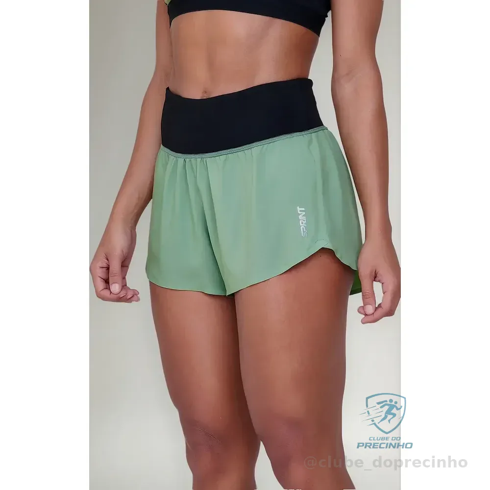 Short Caminhada Corrida Sprint Ginga Ultraleve Verde Authen Verde G
