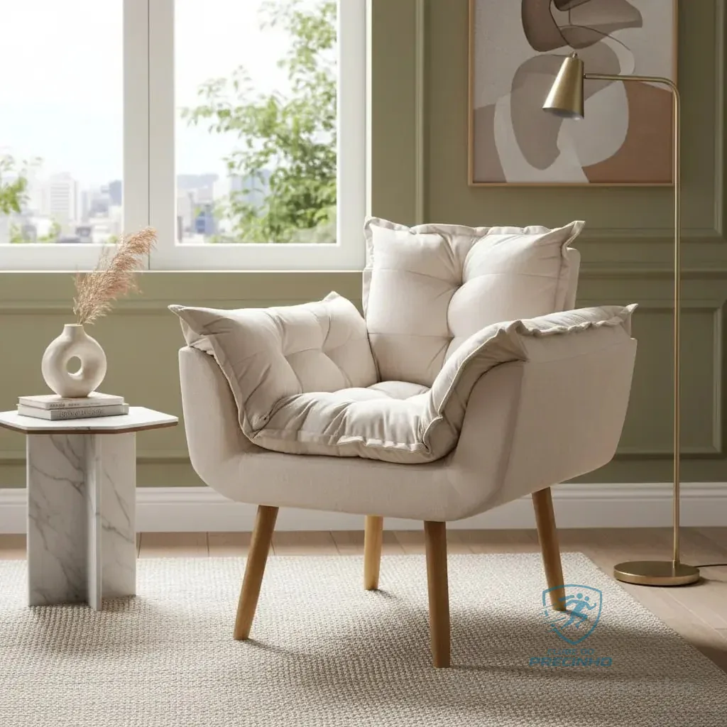 Poltrona Decorativa Reforçada Para Amamentação Alice Cores