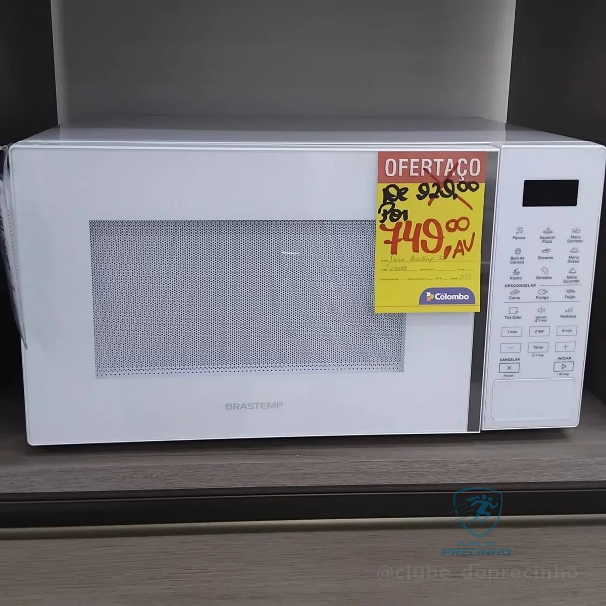 Micro-ondas Menu Gourmet Brastemp Bms46ab 32 Litros Branco 127v