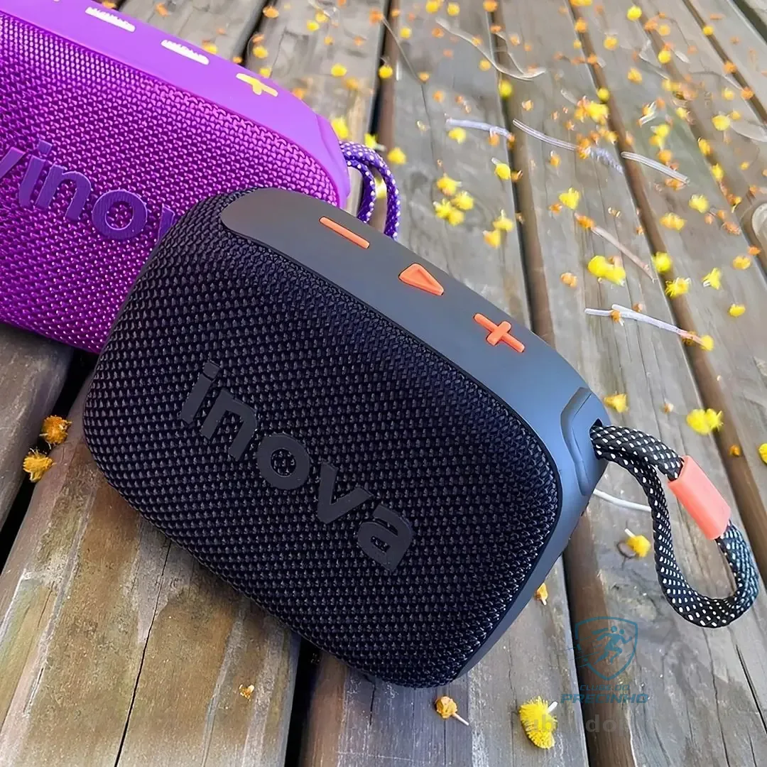 Caixa Som Bluetooth Portátil Tws Grave Potente Com Radio 15h