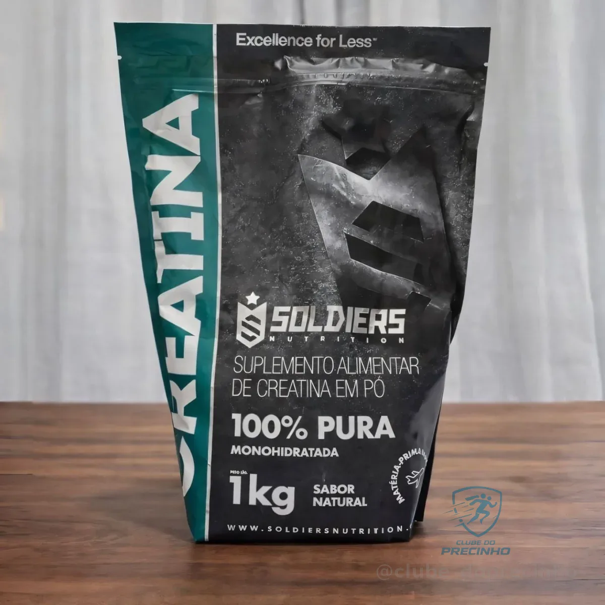 Creatina Monohidratada 1kg Soldiers Nutrition 100% Pura Importada Alta Performance Músculo Treino