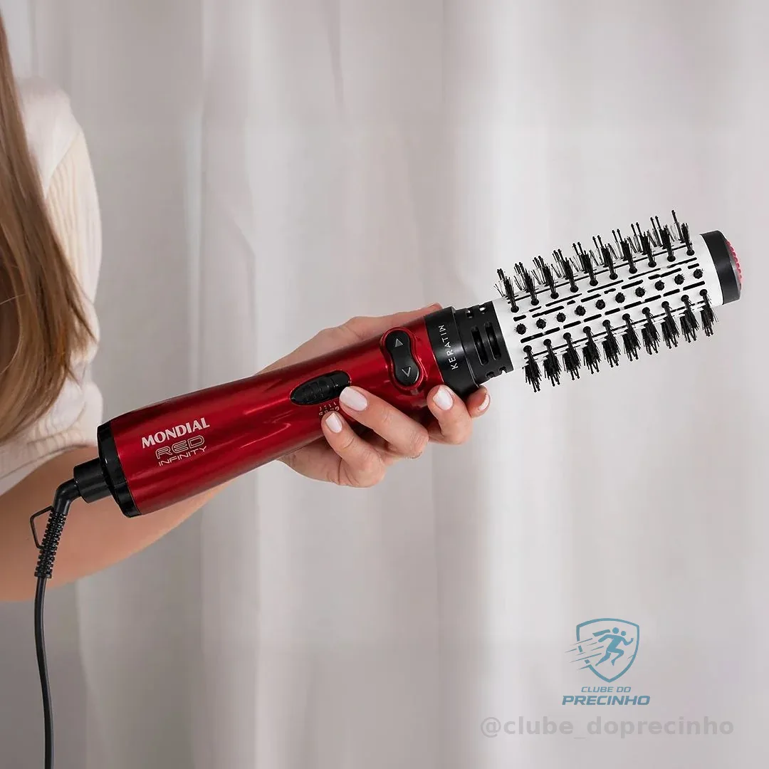 Escova Rotativa Infinity Keratin, Mondial, 1000w - Er-11-kr Vermelho 127v