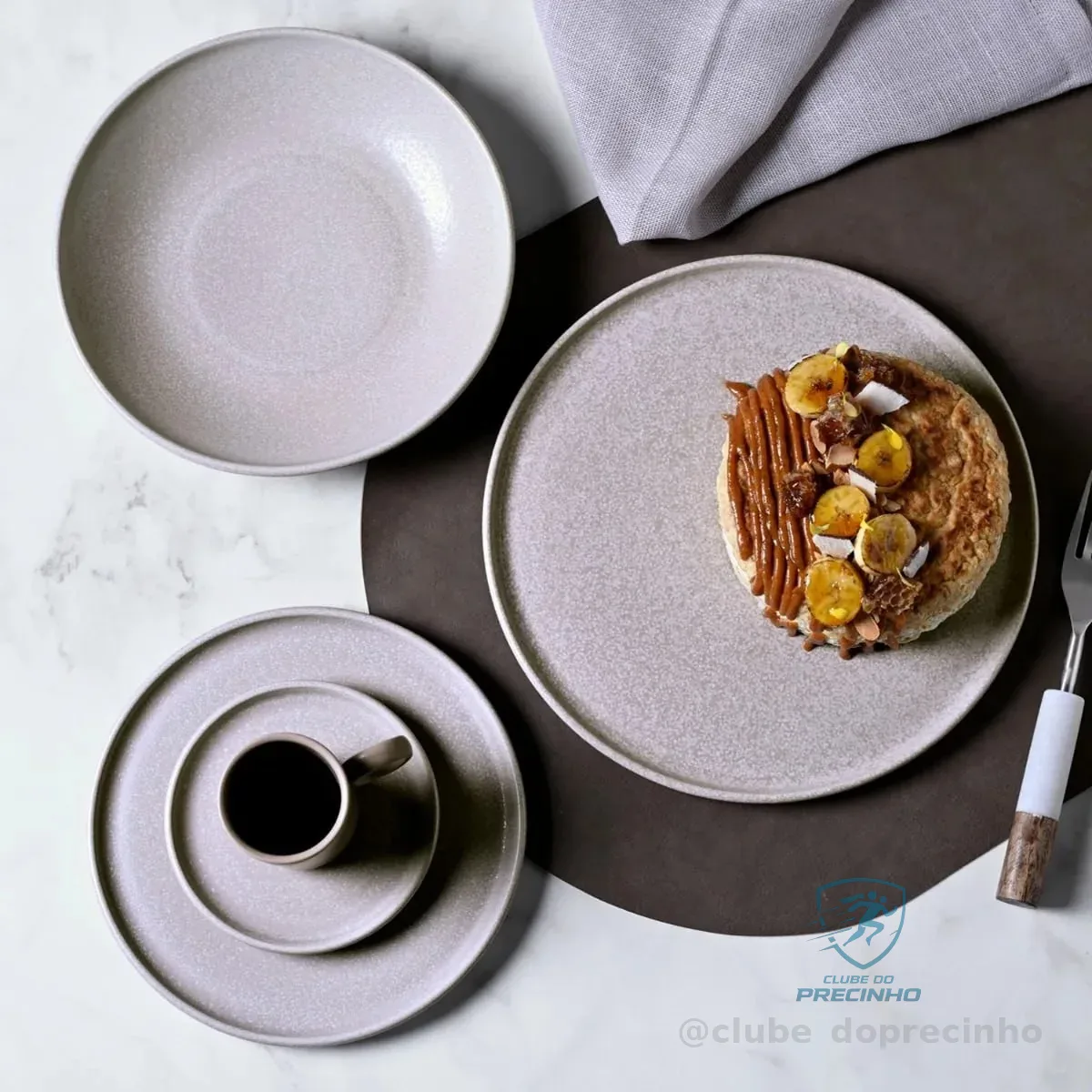 Aparelho De Jantar 20 Peças Basic Sandy- Porto Brasil Areia Basic Stoneware Sandy