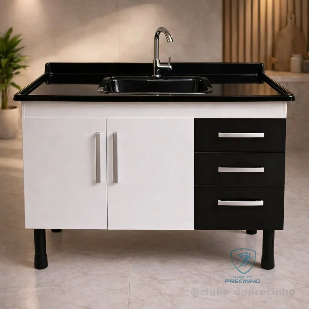 Gabinete De Pia Gemeos 1,20m