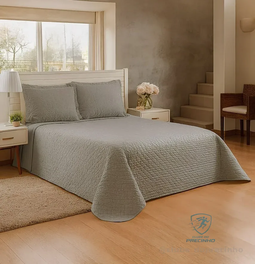 Kit Cobre Leito Veneza Casal Padrão Cama Box Varias Cores