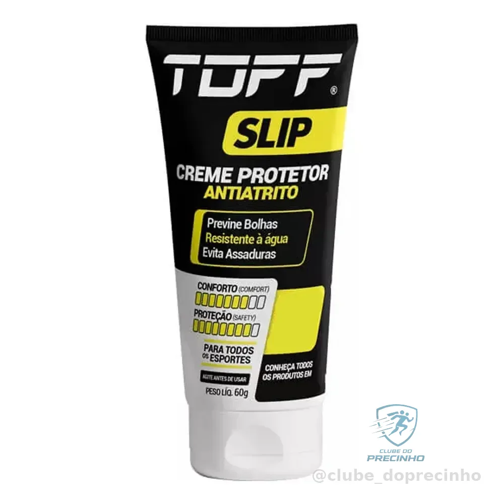 Creme Toff Slip 60g Gel Hidratante Antiatrito Anti Bolhas