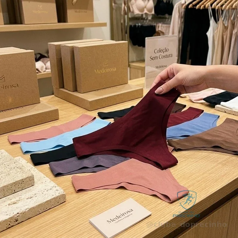 Kit 10 Calcinhas Fio Dental Premium Sem Costura Microfibra